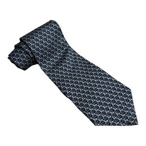 Barrington Men’s  Blue Patterned Silk‎ Tie